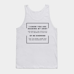 You know that I know (light colours) Tank Top